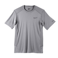 Milwaukee Funktions-T-Shirt grau mit UV-Schutz WWSSG-S