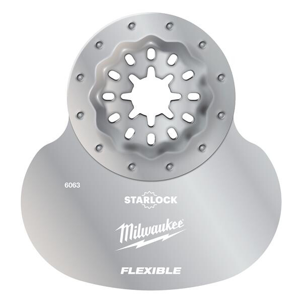 Milwaukee Multitool Starlock Schneidmesser Pilzform zum Schneiden von Silikon und weichem Kitt 70 mm
