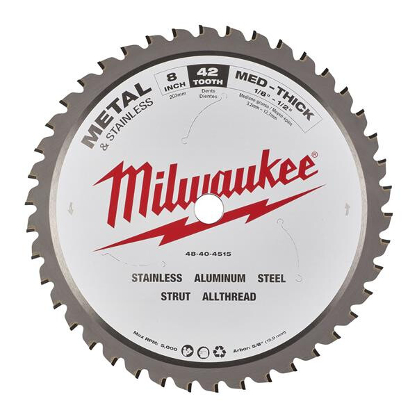 Milwaukee Kreissägeblatt für Metall-Handkreissägen 203/15,87 mm Z42