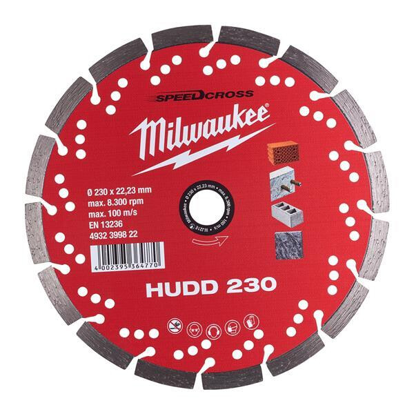 Milwaukee Speedcross Diamanttrennscheibe HUDD 230 mm für harte Materialien