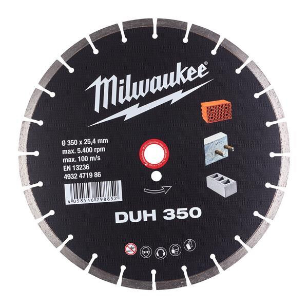 Milwaukee Diamanttrennscheibe DUH 350 mm für harte Materialien