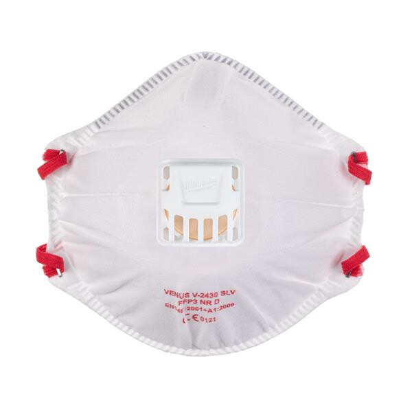 Milwaukee FFP3 Einweg-Atemschutzmaske mit Ventil 10er Pack