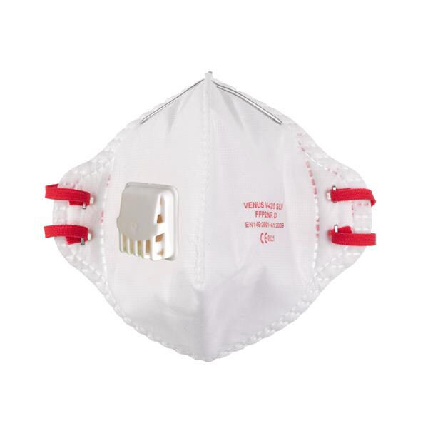Milwaukee FFP2 Einweg-Atemschutzmaske mit Ventil faltbar 15er Pack