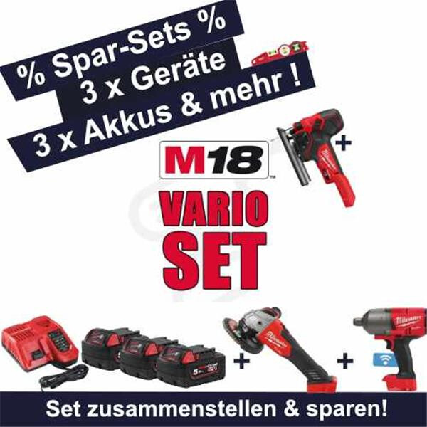 Milwaukee M18 Vario Set - Das All-in-One Werkzeugset für Heimwerker