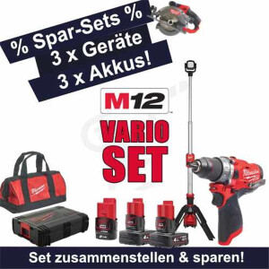Milwaukee M12 Vario Sets (Werkzeug-Sets selber...